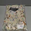 Womens Wrap V Neck Short Sleeve Dress 2025 Summer Floral Boho Dress Ruffle A Line Flowy High Low Midi Dresses (M)