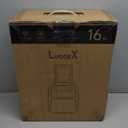 LUGGEX Underseat Carry On Luggage with Wheels, UDK Stylish Lightweight Under Seat Luggage, Soft Sided Personal Item Suitcase for Short Trip (UX-Core, Black, 16 Inch)