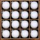 Syhood 16 Pcs Christmas Glass Ball Ornaments Set 2.36" Hanging Glass Bulbs with Loop Hanging String for Christmas Tree Decoration for Holiday Xmas Tree Gifts Home Decor (White)