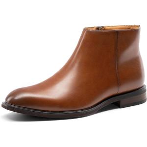 Bruno Marc Men's Chelsea Boots Zip Ankle Dress Boot (11, Brown)