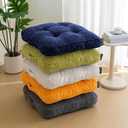 HIGOGOGO Floor Pillow Cushion for Adults, Meditation Cushion Pillow, Large Square Floor Sitting, Tufted Corduroy Cover, for Tatami Living Room or Yoga, 22x22 Inch, 2Pack, Dark Grey