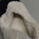 Evshine Women's Fuzzy Memory Foam Slippers, Closed Back Knit Bedroom Slippers, Slip-On Warm House Shoes for Indoor & Outdoor Comfort, Size 36-37