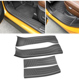 Inside Door Sill Guards Compatible with 2021-2025 Bronco Sport Door Entry Protector Door Sill Edge Guards for 2024 Bronco Sport Accessories(Inside b)
