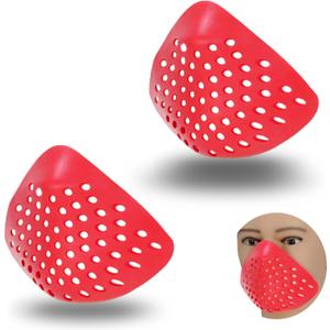 2 Pack 3D Mask Face Shell Inner Bracket for Men -Silicone Faceshell for Spider Cosplay - Face Cover for Airsoft, Paintball, and Costume Masks