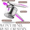 Bellemain Heavy-Duty Stainless Steel Potato Ricer & Masher | 15 oz, Perfect for Mashed Potatoes | Kitchen Tool with 3 Interchangeable Discs (Purple)