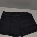 Women 3" High Waisted Swim Board Shorts V Cross Boy Shorts Swim Bathing Suit Bottoms Swimwear with Pockets 20W