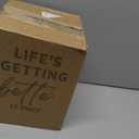 LE TAUCI Utensil Holder for Kitchen Counter, 7.3"+5.4" Fluted Ceramic Utensil Crock Organizer for Countertop, Heavy Large Holder for Spatulas, Spoons, Set of 2, White, Kitchen Counter Decor