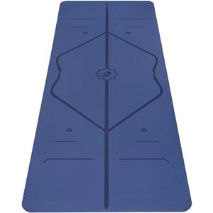 Liforme Original Yoga Mat  Free Yoga Bag Included - Patented Alignment System, Warrior-like Grip, Non-slip, Eco-friendly, sweat-resistant, long, wide, 4.2mm thick mat for comfort (Dusk Blue)