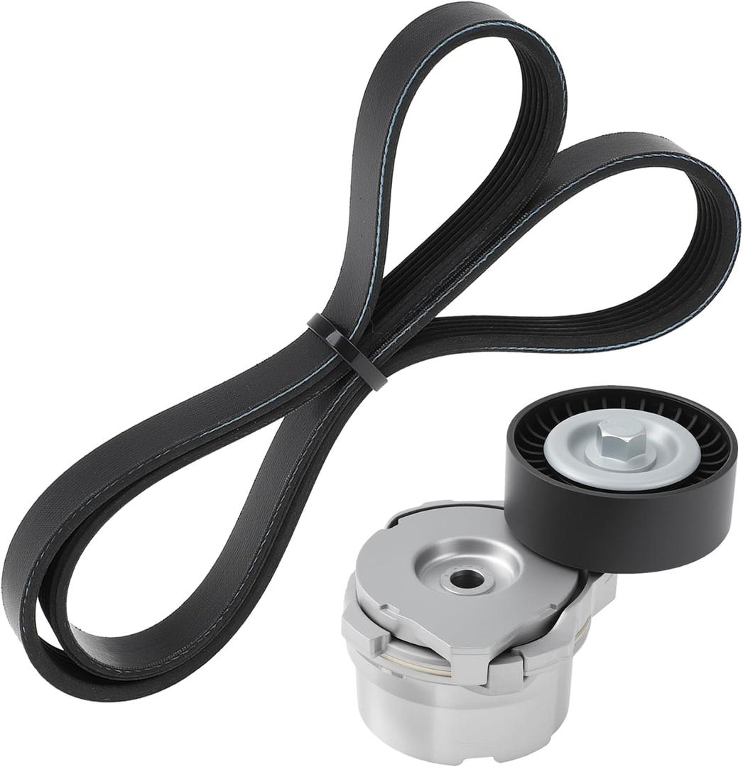 90K-39298A Serpentine Belt Drive Tensioner Kit for Ford F-150 2014-2023 V8 5.0L Engine Drive Belt Tensioner Assembly for Ford F150 39298 999830A 6PK1627