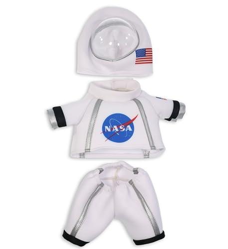 DolliBu Astronaut Dress Up Set for Teddy Bear Plush Toy - Astronaut Stuffed Animal Costume Outfit with Jacket, Helmet, and Pants, Create Cute NASA Space Toys for Kids With Clothes Dress Up Set - Large