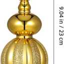 Spherical Christmas Tree Topper,9.04 Inch Finial Tree Topper Gold Xmas Treetop Ornament for Homes Shops Restaurants Christmas Party