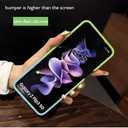 Compatible with Magsafe Case for Galaxy Z Flip 5, Man and Woman Magnetic Cover for Samsung Skin Feel, Liquid Silicone Case for Z Flip 5 with Camera Protection, Green