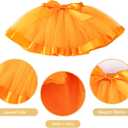 K-Acc Birthday Girl Outfit - T-Shirt, Blue Ears, Tutu Dress, Satin Sash – Gifts for Girls Birthday Party (Yellow, 2 Years)