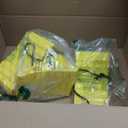 4 Pack Wheel Chocks, Heavy Duty Non Slip Wheel Chocks with Rope, Plastic Hard Wheel Stoppers Block for Camper Cars, RV Trailer, Trucks (Yellow)