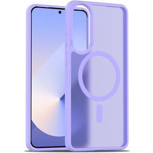 Case for Galaxy S25 Edge,Military Grade Drop Protection Slim Matte Shockproof Anti-Slip with Wireless Charging Phone Case for Samsung Galaxy S25 Edge 5G,6.7 inch 2025 (Light Purple)