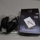 X5 Rechargeable & Portable FM Radio Headphones with Best Reception, LED Display, Soft Ear Muffs, FM Headset Radio Receiver for Meeting, Works, Hiking, Jogging (Black)