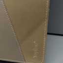 Toplive Padfolio 3 Ring Binder Organizer Business Portfolio Folder for Women, A4/ Letter Size PU Leather Portfolio Padfolio for Interview Conference Presentation, Gold