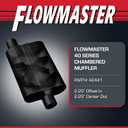 Flowmaster 40 Series Original Chambered Muffler – 2.25” Offset In / 2.25” Center Out – Aggressive Sound – 16-Gauge Aluminized Steel – For Muscle Cars, Street Rods, Trucks & SUVs (42441)