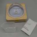 Glass Dome Essential Oil Diffuser with Glass Reservoir & Wood Base-No Plastic, 200ml Ultrasonic Diffuser for Aromatherapy with Timer 7 Color Light Auto-Off for Home Office Yoga Pilates (Yellow)