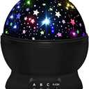 Night Light for Kids,Boys Toys for 3 4 5 6 7 8 Year Old Boys,Star Projector 360 Degree Rotation - 4 LED Bulbs 16 Light Color Changing with USB Cable,Lamp Ceiling Lights for Kids Bedroom