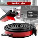 13.12Ft Tonneau Cover Seal for Sealing Truck Bed,Upgraded Triple Hole Tailgate Seal Rubber Weather Stripping for Pickups Campers Trucks,Universal Truck Camper Shell Seal Car Accessories