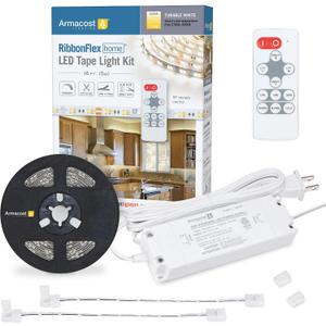 Armacost Lighting 421501 Ribbon Flex Home Tunable White LED Tape Light Kit with Remote, 16 ft