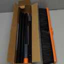 TreeLen 18 inch Push Broom Outdoor - Heavy Duty Broom for Driveways, Sidewalks, Patios and Deck Cleans Dirt, Debris, Sand, Mud, Leaves and Water-18 Wide Bristles