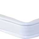 Rod Desyne KBX3048 Lockseam 3" Clearance Curtain Rod, 48-84 inch, White