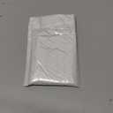 Mogoostry A7 Binder Pockets 3PCS Clear Coin Purse 6 Holes Binder Pouches Snap Closure White Glitter Wallet Card Holder Keychain Pouch Organizer