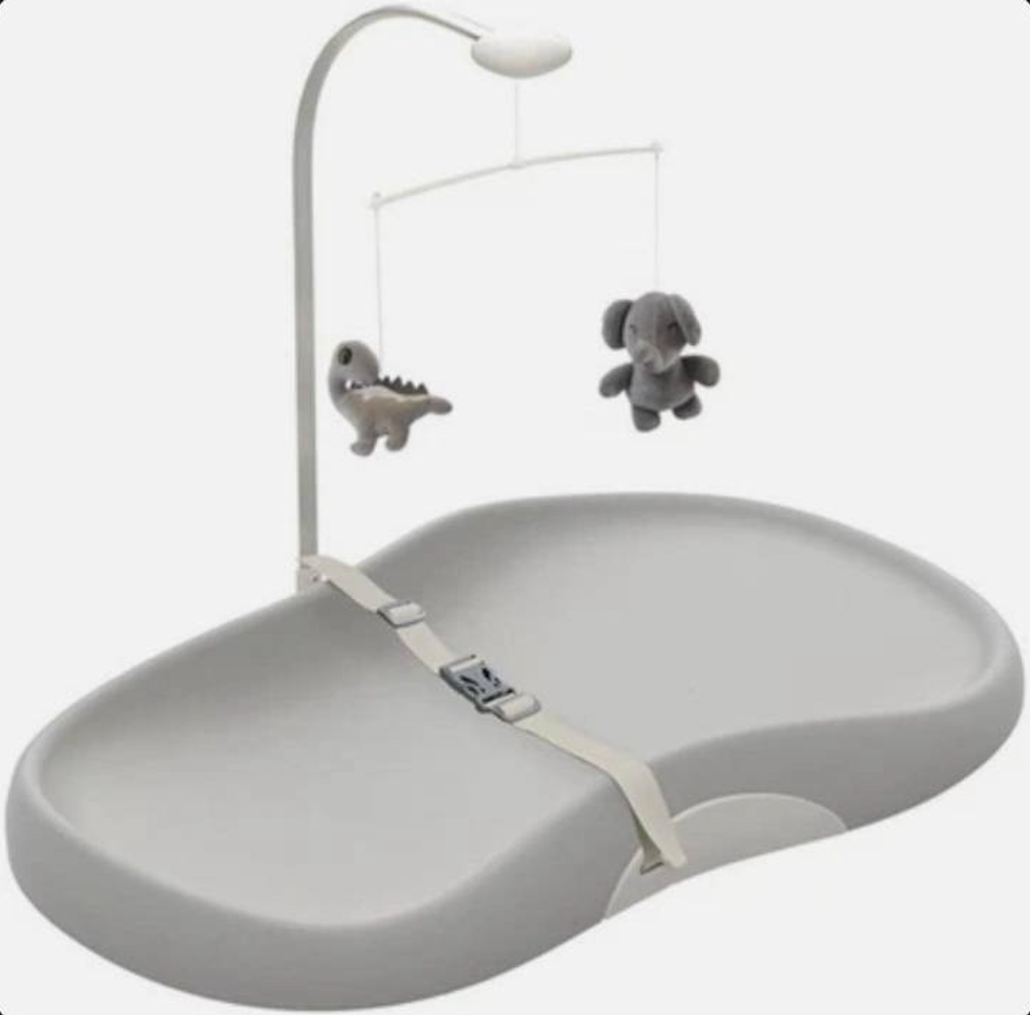 Feisike Baby Changing Pad, Waterproof Wipe-Clean PU Surface, Non-Slip Safety Base & Removable Toy Bar, Ergonomic Diaper Changing Station for Dresser, Nursery, or Travel, Gray Feisike Baby Changing Pad, Waterproof Wipe-Clean PU Surface, Non-Slip Safety Base & Removable Toy Bar, Ergonomic Diaper Changing Station for Dresser, Nursery, or Travel, Gray