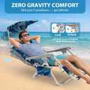HOPERAN Zero Gravity Backpack Beach Chair for Adults with Canopy