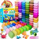 Ixiaoyoo Air Dry Clay, 100 Colors Modeling Clay for Kids, Safe & Non-Toxic, DIY Model Art & Crafts Toys with Sculpting Tools, Home Party Favors, Birthday Toys Gift for Ages 3-12 Boys & Girls