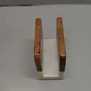 ALELION Acacia Wood Napkin Holder for Table, Wooden Upright Napkin Holders for Kitchen, Standing Napkin Dispenser for Kitchen Dining Room Party Cocktail Outdoor Use