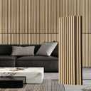 FORTUNO 2 Pcs Wood Panels for Wall and Ceiling - Decorative Fluted Slat Wall Paneling, Sound Absorbing Acoustic Panels for Studio, Living Room, 47.2"11.8", White Oak : Musical Instruments