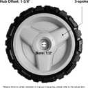 580365301 Wheels Compatible with Hus qvarna Lawn Mower - 8 inch Drive Wheels for HU675AWD, HU700AWD, HU725AWD, HU800AWD, L321AH, LC221A, Craftsman GCV-160 Mower, 2 Pack