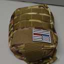 Durable Multicam Tactical MOLLE Pouch with Integrated Thin Line First Responder Patch