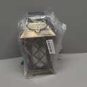 Solar Outdoor Lantern, Garden Hanging Waterproof Lanterns PVC Upgrade 3 LED Flickering Flameless Candle Decorative for Garden Women Mom Grandma Halloween Gifts (Grid Candle)