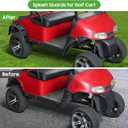 10L0L Golf Cart Fender Flares for 2008-2015 EZGO RXV G&E, Standard Front Rear Fender Flares (NOT for Modified Cart)