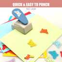 Craft Punch - 1-3/4'' Butterfly Shapes Punch for Crafting on Multiple Paper Types (Random Color - Butterfly)