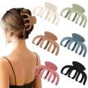 Hair Clips for Women 3.5 Inch Medium Hair Claw Clips for Girls Thin Thick Hair Matte Banana Jaw Clips Hair Accessories for Women (Light Colorful)