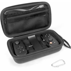 Carry case Compatible with BACKBONE One//2nd Gen Mobile Gaming Controlle, Keychain and Net Pocket, Box Only (Black)