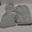 Duvet Cover Set - Ultra Soft Washed Microfiber - Oversized Queen Size - Linen-Like Look - Easy Care - Breathable Fabric - Our Softest Duvet Cover Set (Oversized Queen, Frost Grey)