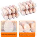 100 Pack 12 Count Plastic Egg Cartons - Bulk Cheap Clear Reusable Egg Containers for Chicken Eggs, Dozen Egg Storage Solutions.