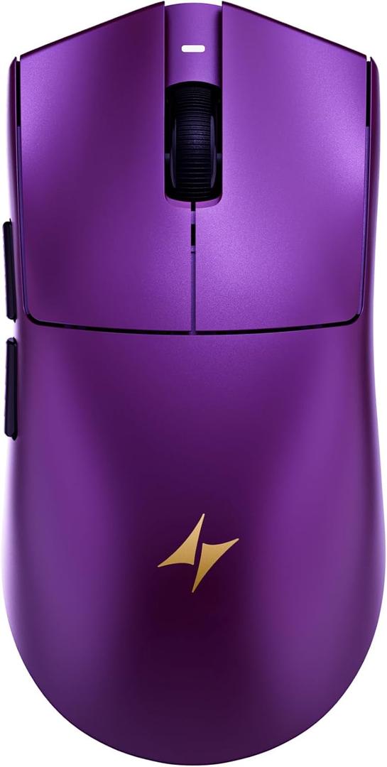 ATK Blazing Sky X1 V2 Wireless Gaming Mouse, 54g Lightweight, PAW3950Ultra Sensor, Nordic 54L20 MCU, Optical Switches, New GEM 8K Dongle, Dual-Mode 2.4G/Wired (Extreme, Metallic Purple)