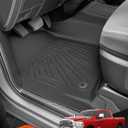 Floor Mats for Ram 2500/3500: 2019-2026 Crew Cab with Front Bench Seat, All Weather TPE Car Accessories, Rubber Truck Carpets Pickup Liners Custom Fit for Ram 2025 2024 2023 2022 2021 2020