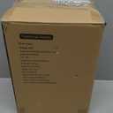 Floor Lamp for Living Room, 3 Color Temperatures Modern Standing Tall Lamps for Bedroom, Elegant Linen Shade, Minimalist Stand Up Pole Lamp for Office Kids Room Reading, Blue