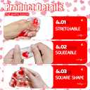 Valentine's Day Mochi Squishy Toys Set, 12 Pack Heart Squishies , Stress Relief Toys with Storage Box, Classroom Exchange Cards Party Favors