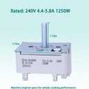 DG44-01009B Infinite Surface Burner Control Rotary Switch Replacement for Samsung Electric Range Stove Cooktop Replaces AP7031849 EAP7031849