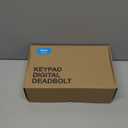 Veise Fingerprint Door Lock with 2 Lever Handles - Keyless Entry Door Lock, Electronic Keypad Deadbolt, Digital Smart Code & Front Handle Sets, Auto-Locking, Easy Installation, Matte Black