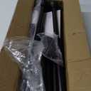 Black Curtain Rods 2 Packs for Windows 31"- 62", Decorative Drapery Rod Adjustable by Splicing, 5/8 inch Small Curtain Rod for Bedroom, Living Room, Kitchen and Outdoors (Black|2 pack)